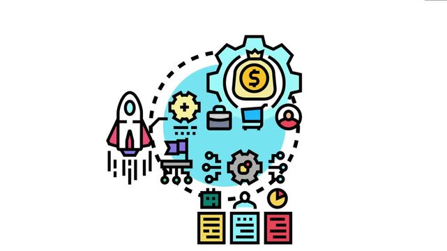 Illustrated concept of pre launch asset management, outlining a structured process for organizing resources, planning initiatives, and preparing for successful product or business development