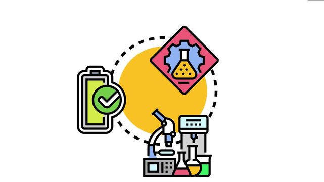Pre launch experiment concept with various scientific tools, depicting research, development, and testing processes for product release or project initiation