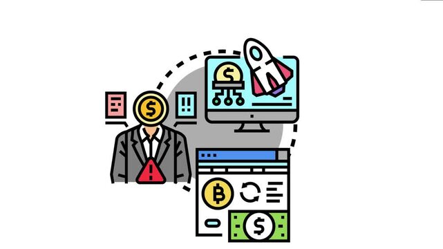 Startup funding depicts a business entrepreneur attracting pre seed investment capital for project development and new company launching