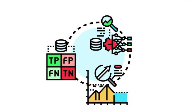 Analyzing prediction accuracy using confusion matrix, data storage, and artificial neural network model for machine learning and data science evaluation
