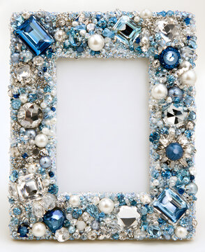 Glitter Photographic Frame, Glittering Gemstones, Three-dimensional Elements