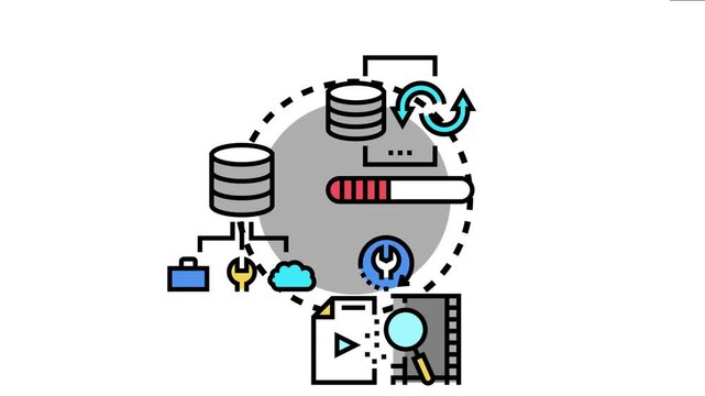 Preliminary data restructuring process involving database management, information optimization, and digital transformation for efficient system development and analytics