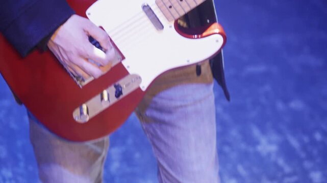 Guitarist Playing Electric Guitar
