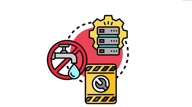 Server infrastructure ensuring continuous uptime and avoiding system failures, data loss, and operational disruptions through proactive maintenance and problem solving