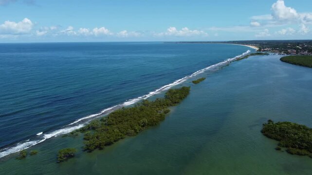Vista a&eacute;rea pelo drone de Santo Andre Bahia