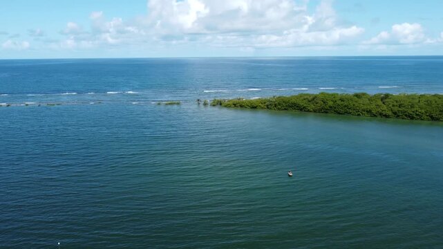 Vista a&eacute;rea pelo drone de Santo Andre Bahia
