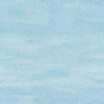 Soft blue sky watercolor seamless background texture