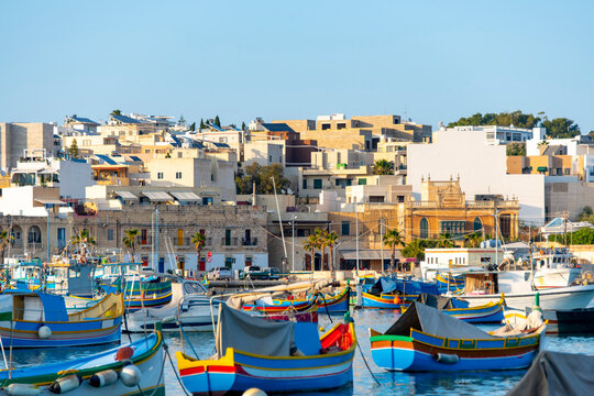 Colorful Marsaxlokk Harbour - Malta