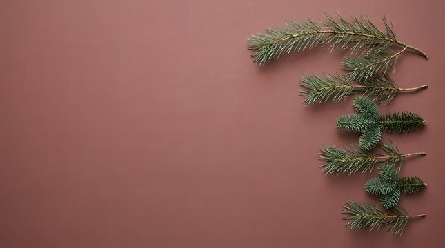 A festive christmas candy cane adorns a soft pink background creating a warm holiday atmosphere