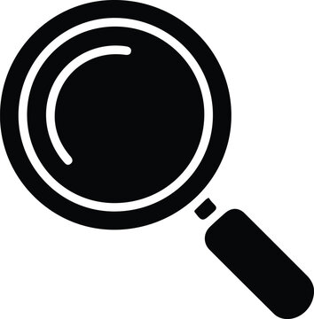 Simple magnifying glass icon representing search and discovery functions