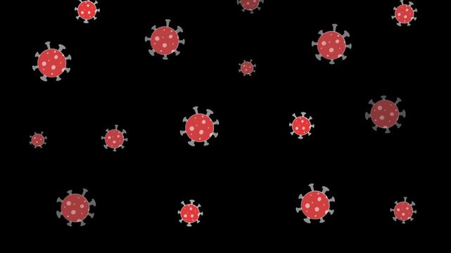 seamless pattern with virus
