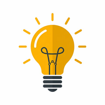 Idea Light Bulb Innovation Vector Icon