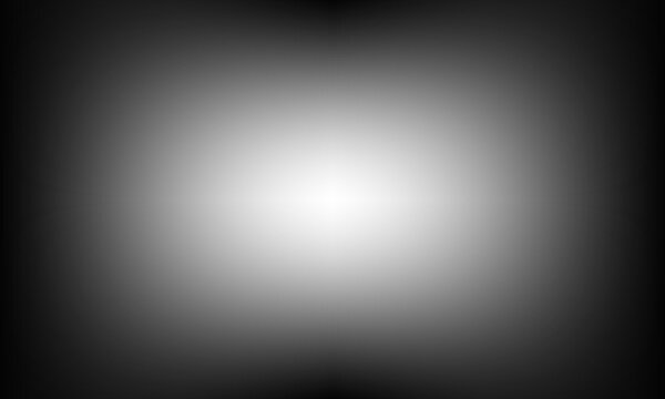 Black rectangular vignette border graphic element with soft center gradient light focus