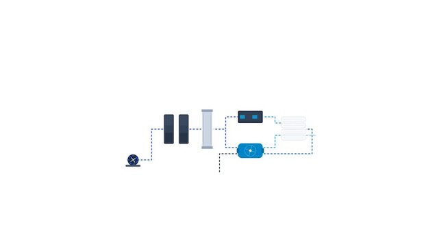Industrial Seawater Reverse Osmosis Desalination Plant Schematic for Smart Factory Telemetry and Sustainable Production Line