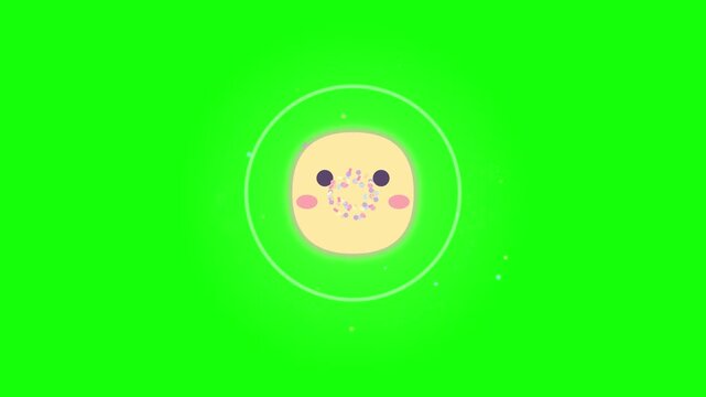 Gangster Captcha Verification Animation on Green Screen