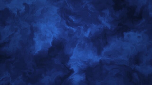 Mysterious deep blue nebula cloud background dark atmospheric cosmic abstract pattern