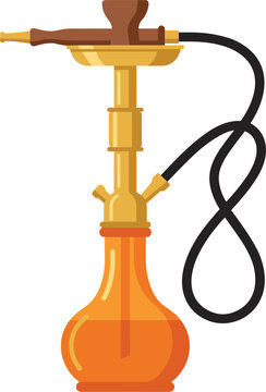 Traditional Hookah Shisha Pipe Vector Illustration