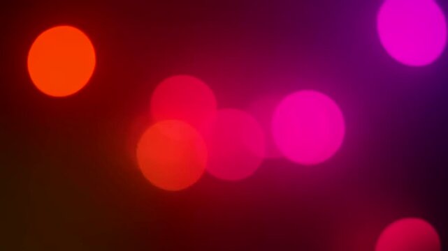 Vibrant Glowing Bokeh Lights Background With Warm And Cool Illuminated Circular Orbs For Abstract Illumination
