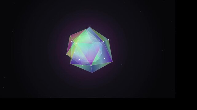 Abstract Prismatic Polyhedra Cluster Spectral Dispersion Seamless L...