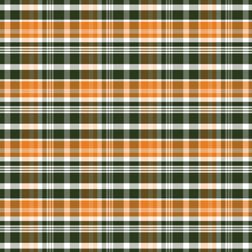Autumn harvest checkered plaid tartan seamless pattern textile background