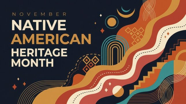 November native american heritage month graphic