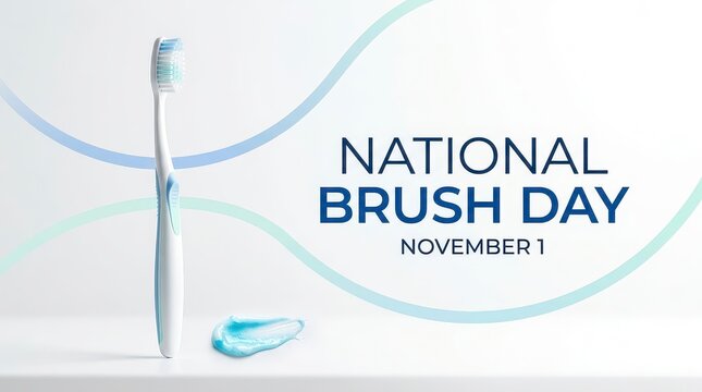 Toothbrush and toothpaste for national brush day
