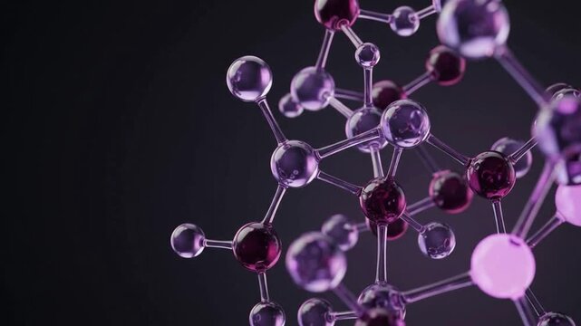 Purple and Magenta Molecular Network