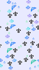 Fleur de Lis and Water Drop Pattern © Adokor