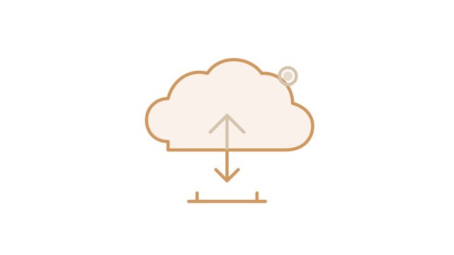 Cloud Data sync 4K Motion Background