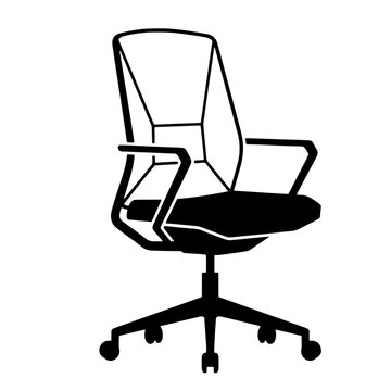 Modern office chair vector illustration for presentations and branding