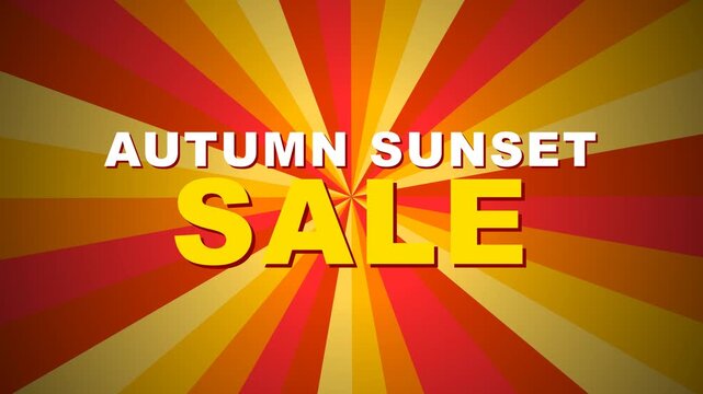A vibrant retro sunburst rotates as bold modern text scales up rapidly. Text scaling is recalculated directly via font-size variables to ensure crysta.