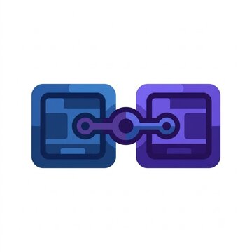API Integration Connected Systems Vector Icon