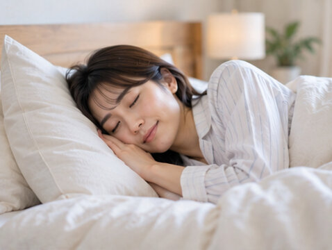 リラクゼーション,リラックス,癒し,休息,ストレス解消,疲労回復,リフレッシュ,リラクゼーションサロン,リラクゼーションマッサージ,マッサージ,アロマテラピー,アロマオイル,ヘッドスパ,ボディケア,エステサロン,セラピスト,施術,スパ,ウェルネス,セルフケア,健康,美容,心身のケア,日本人女性,写真素材