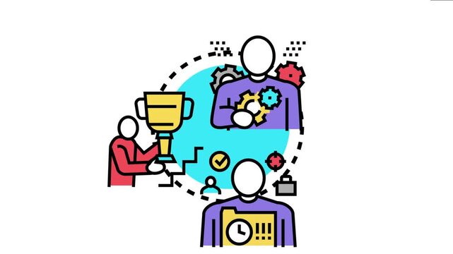 Personal authenticity concept depicting an individual embracing their true self and values while achieving success and managing professional goals through self alignment