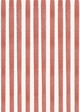 Basic cream and red vertical watercolor stripes PNG background for Christmas or parties invitations, cards, banners, posters
