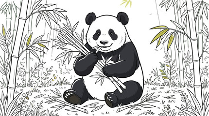 panda eating bamboo © YouTube