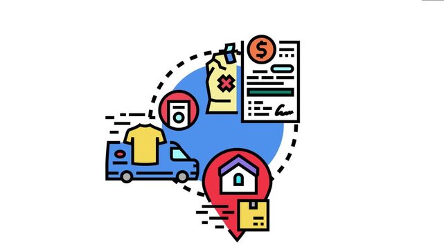 Parcel drop chute concept efficient logistics, delivery service, and return process for online retail purchases, emphasizing convenience and swift transportation