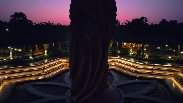 Vivekananda Statue SHRF Yoga Bana Wellness and Yoga Retreat in India 
