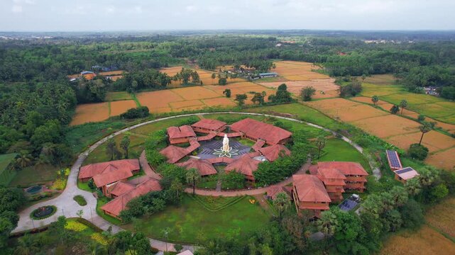 Vivekananda Statue SHRF Yoga Bana Wellness and Yoga Retreat in India 