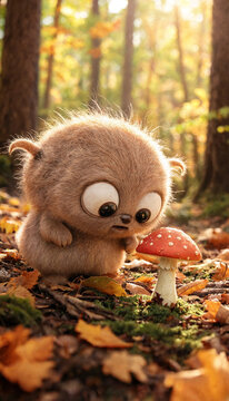 Whimsical Forest Encounter