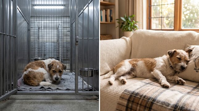 Shelter Cage to Home Sofa