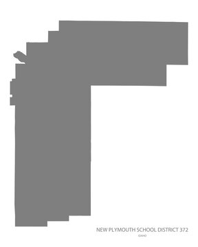 New Plymouth School District 372 Map, Idaho, USA