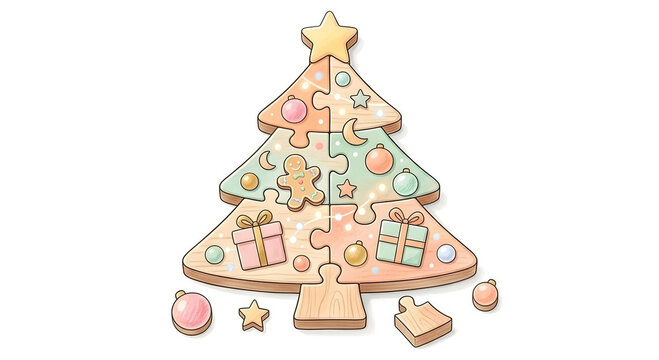 Gingerbread tree wood