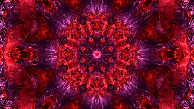 Intricate digital pattern forming a symmetrical mandala This geometric design presents a visually stimulating fractal.