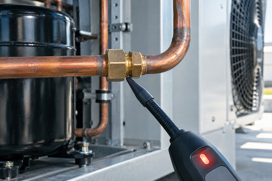 HVAC Refrigerant Leak Detection on Industrial Cooling System