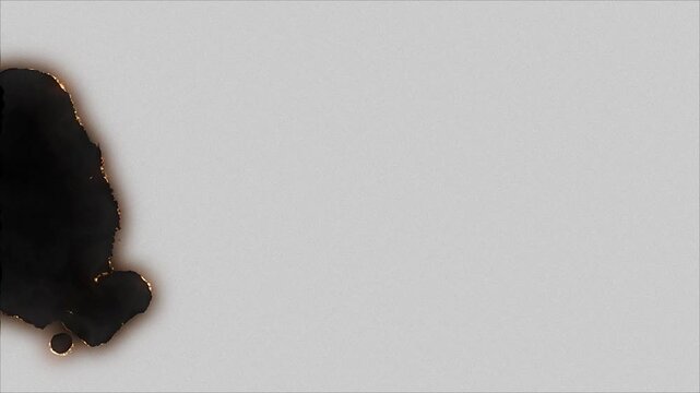 Burning Paper Edge Wipe Transition Animation Alpha Channel Seamless Loop 4K