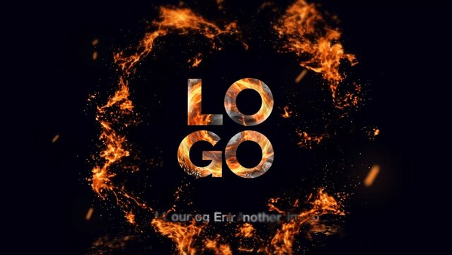 Fire Portal Logo Reveal
