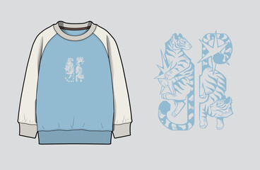Premium Streetwear Graphic Elements for Sweatshirts © 1312124