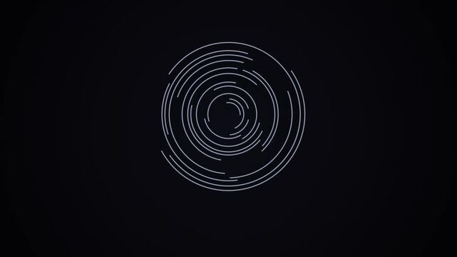 Fingerprint scan turning green verified identity loop