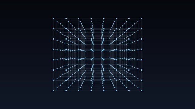 Point cloud resolving into a connected lattice, seamless loop
